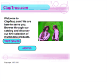 Tablet Screenshot of claptrap.com